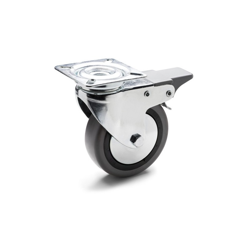 Koło 7.5cm podstawa obrotowa z blokadą